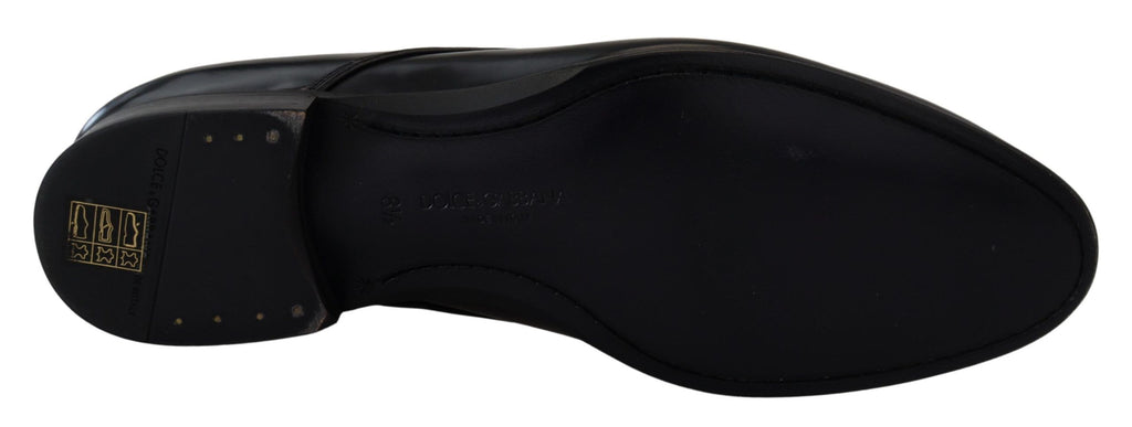 Dolce & Gabbana Black Leather Formal Shoes