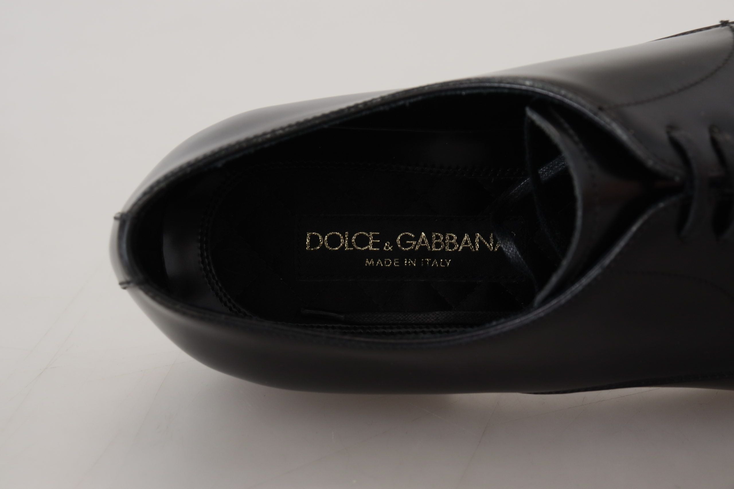 Dolce & Gabbana Black Leather Formal Shoes