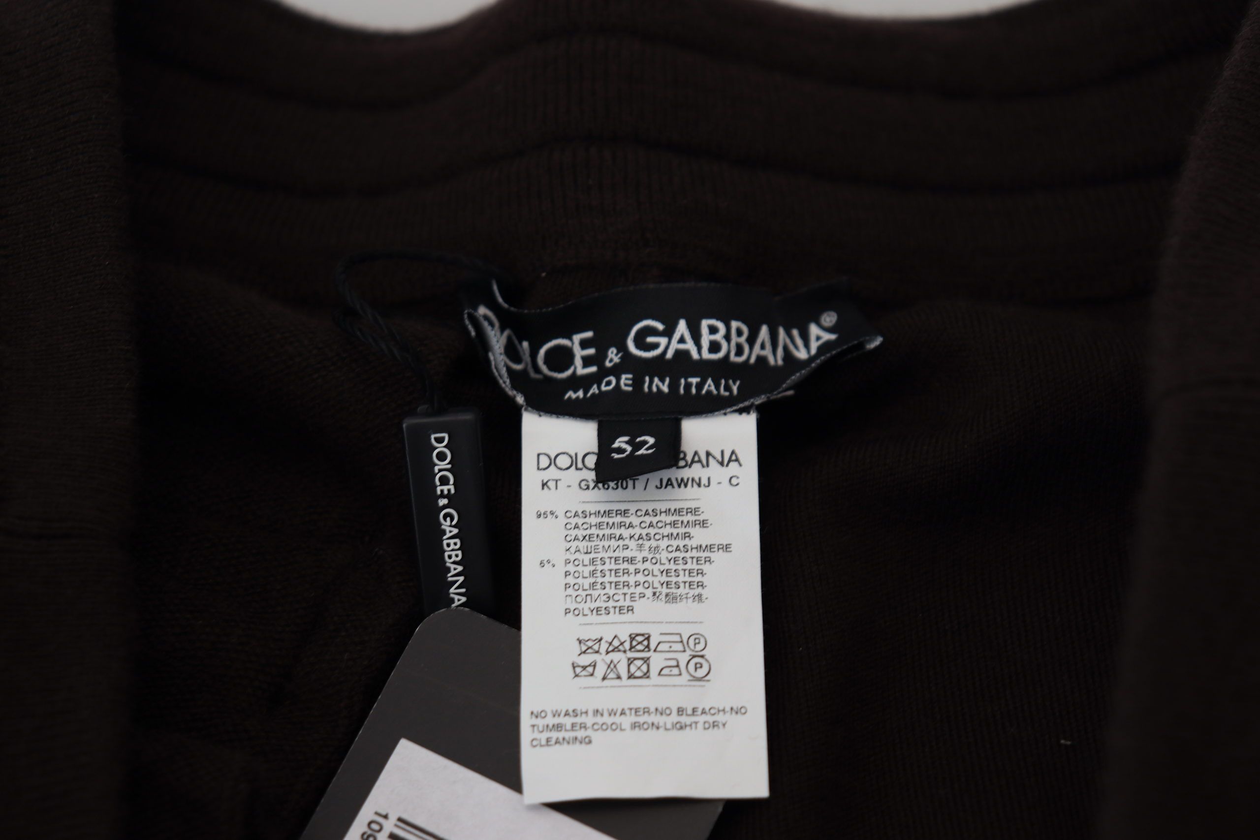 Dolce & Gabbana Brown Cashmere Trousers Drawstring Harem Pants