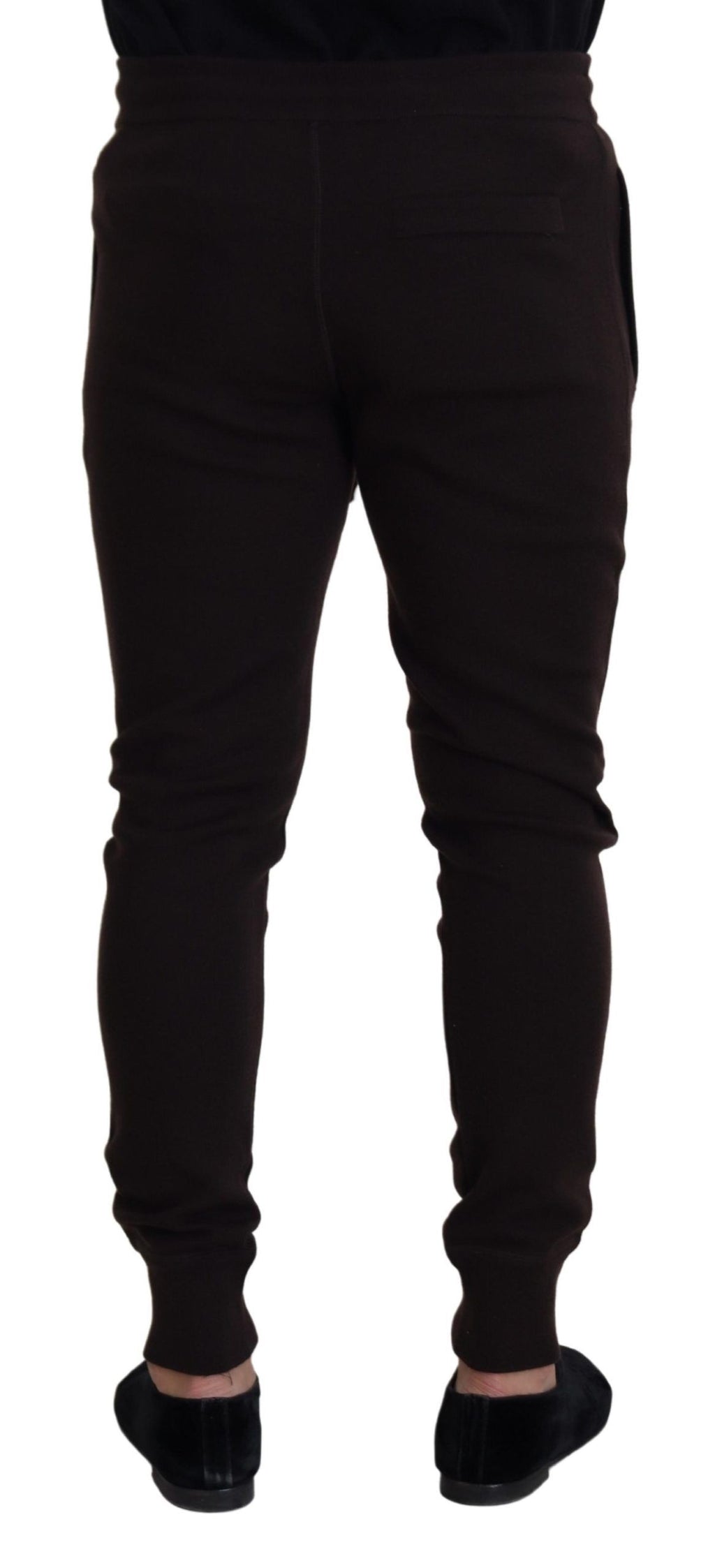 Dolce & Gabbana Brown Cashmere Trousers Drawstring Harem Pants