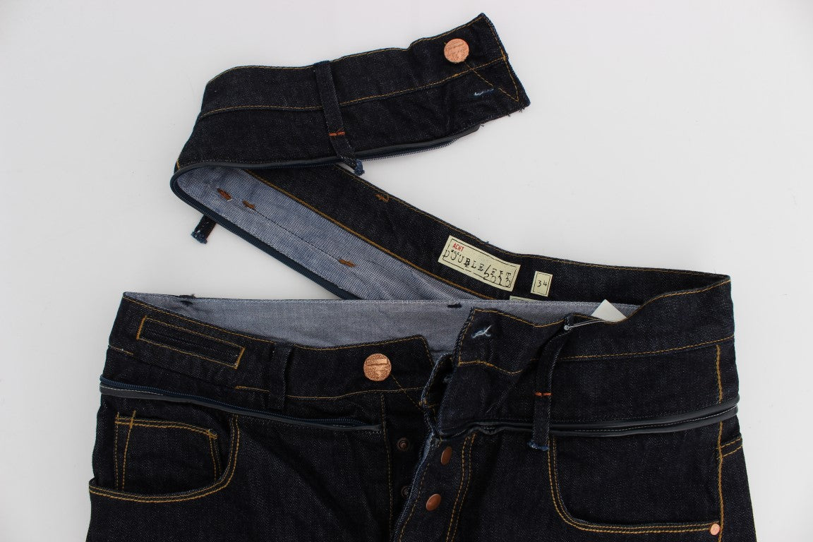 Eight Blue Cotton Regular Straight Fit Jeans