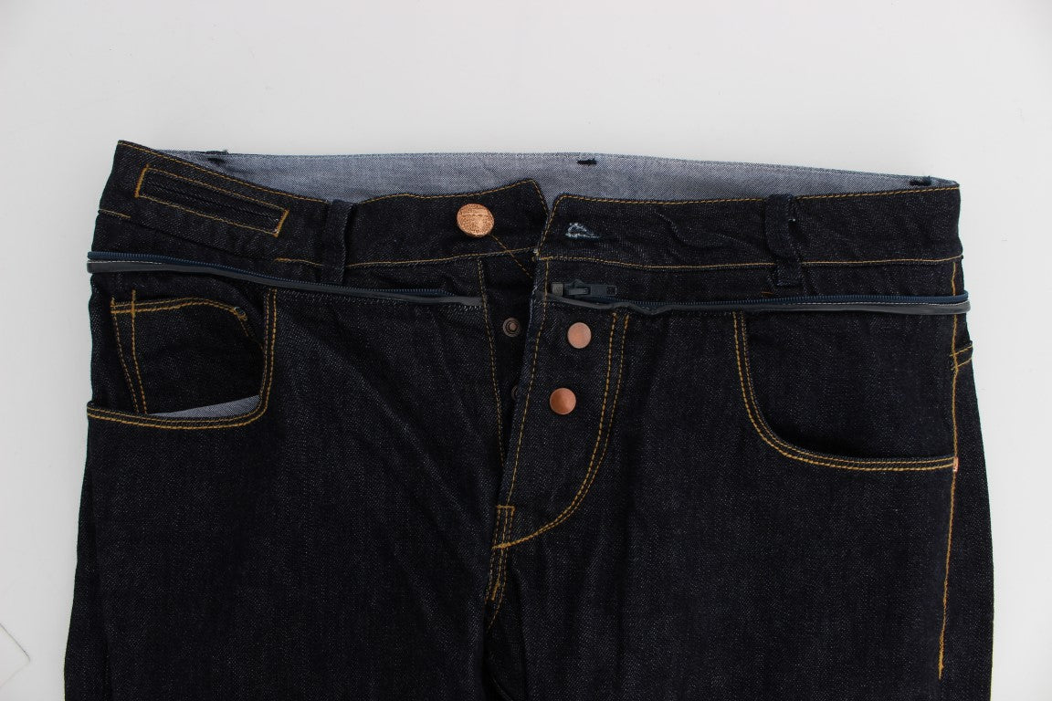 Eight Blue Cotton Regular Straight Fit Jeans