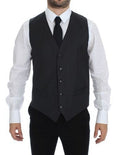 Dolce & Gabbana Gray Wool Formal Dress Vest Gilet