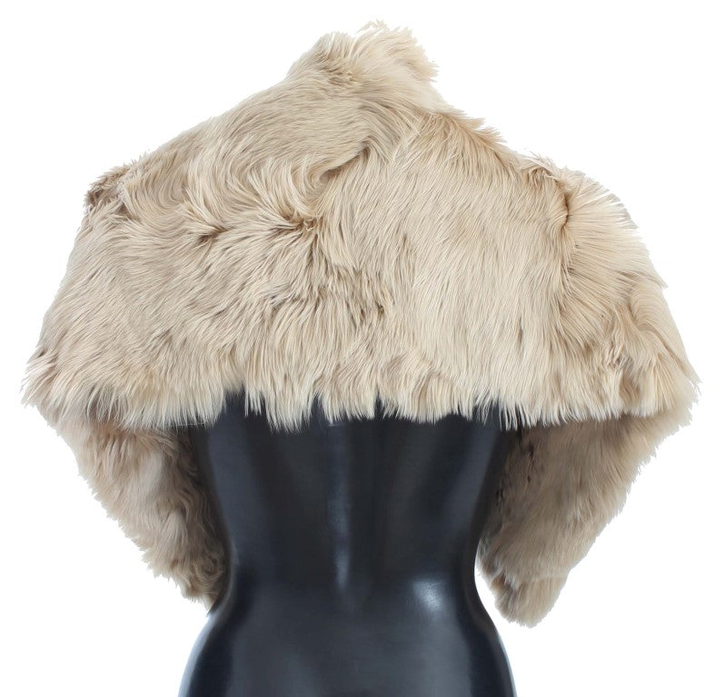 Dolce & Gabbana Beige Alpaka-Kragenschal