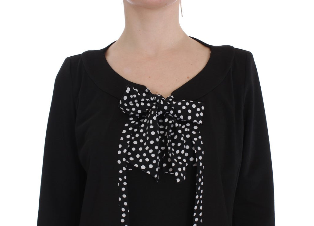 BENCIVENGA Schwarzes Stretch-Etuikleid &amp