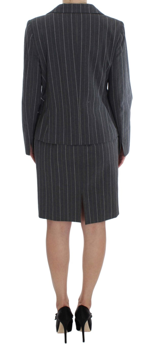 BENCIVENGA Grey Stretch Suit Sheath Dress &amp