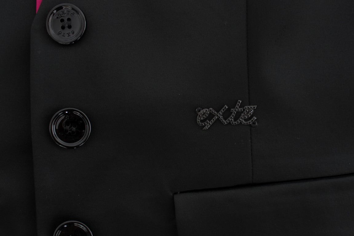 Extie Black Pink Two Piece Suit Skirt &amp