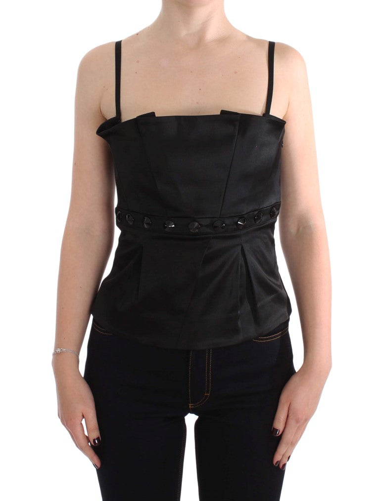Outer Black Tank Party Evening Top Blouse