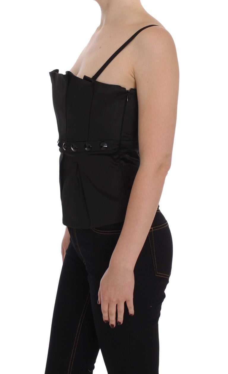 Outer Black Tank Party Evening Top Blouse