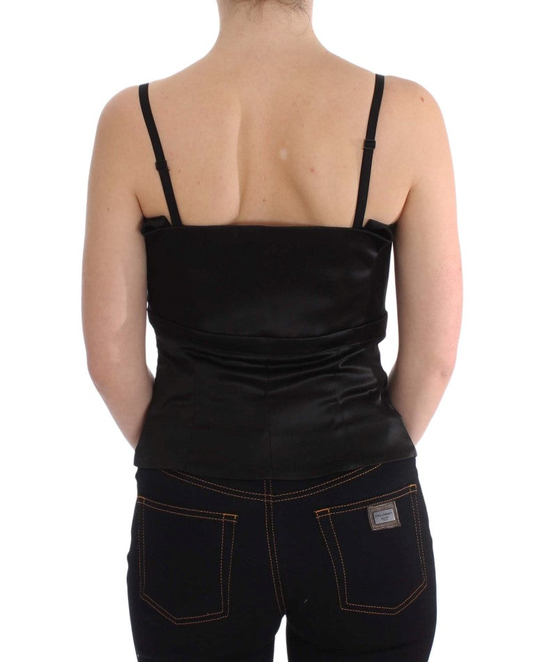 Outer Black Tank Party Evening Top Blouse