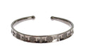 Nialaya Grauer Rhodium 925 Silber-Armreif