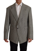 Dolce & Gabbana Grey Plaid Single-Breasted Blazer