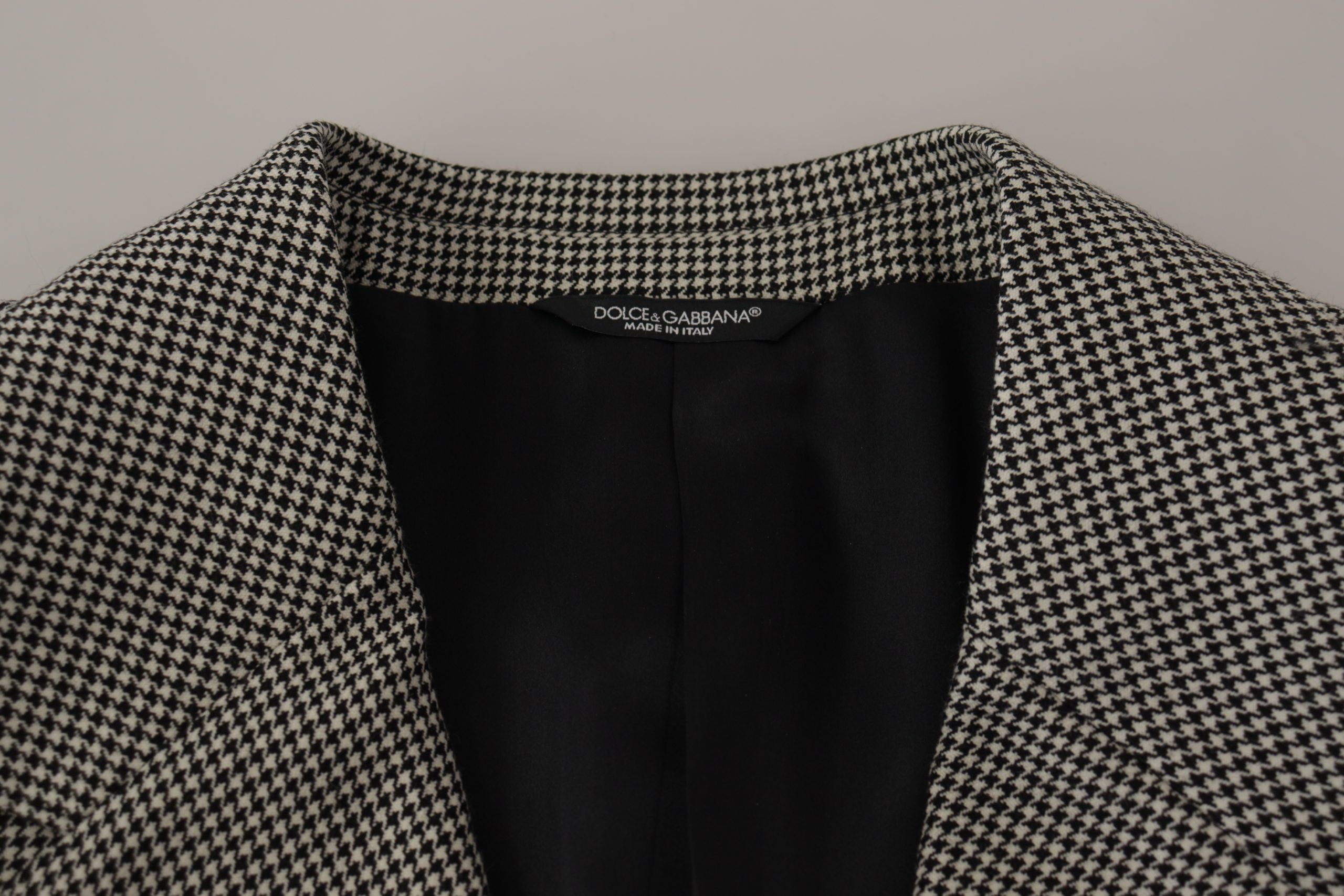 Dolce & Gabbana Grey Plaid Single-Breasted Blazer