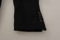 Dolce & Gabbana Schwarzer einreihiger Mantel Männer Blazer