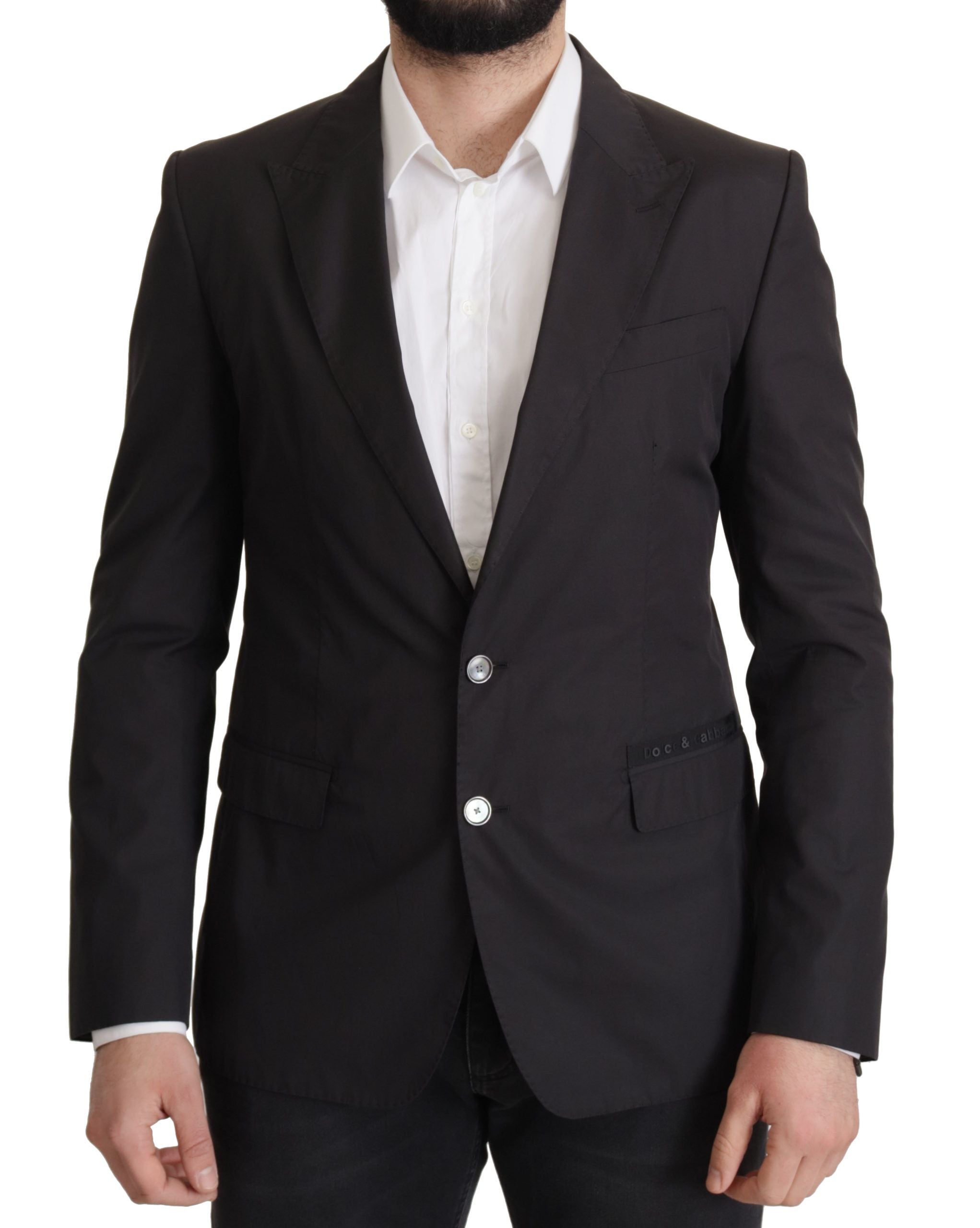 Dolce & Gabbana Schwarzer einreihiger TAORMINA-Blazer