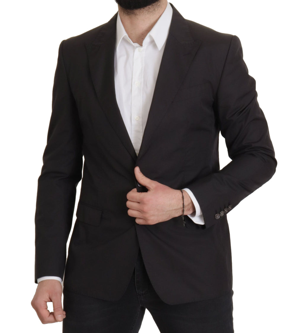 Dolce & Gabbana Schwarzer einreihiger TAORMINA-Blazer