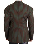 Dolce & Gabbana Multicolored Striped Double-Breasted Blazer