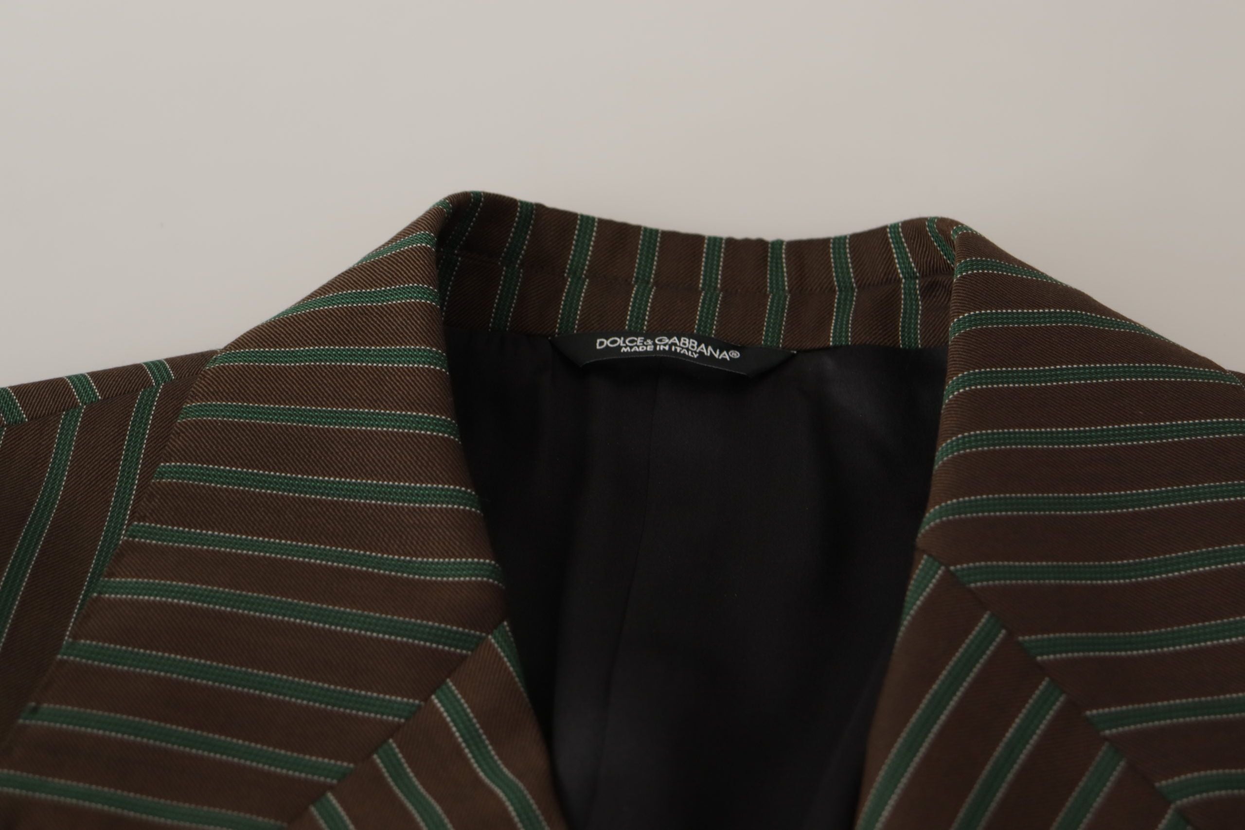 Dolce & Gabbana Multicolored Striped Double-Breasted Blazer