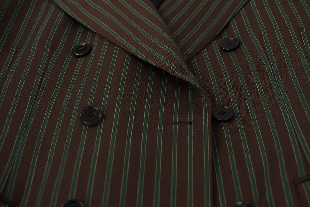 Dolce & Gabbana Multicolored Striped Double-Breasted Blazer