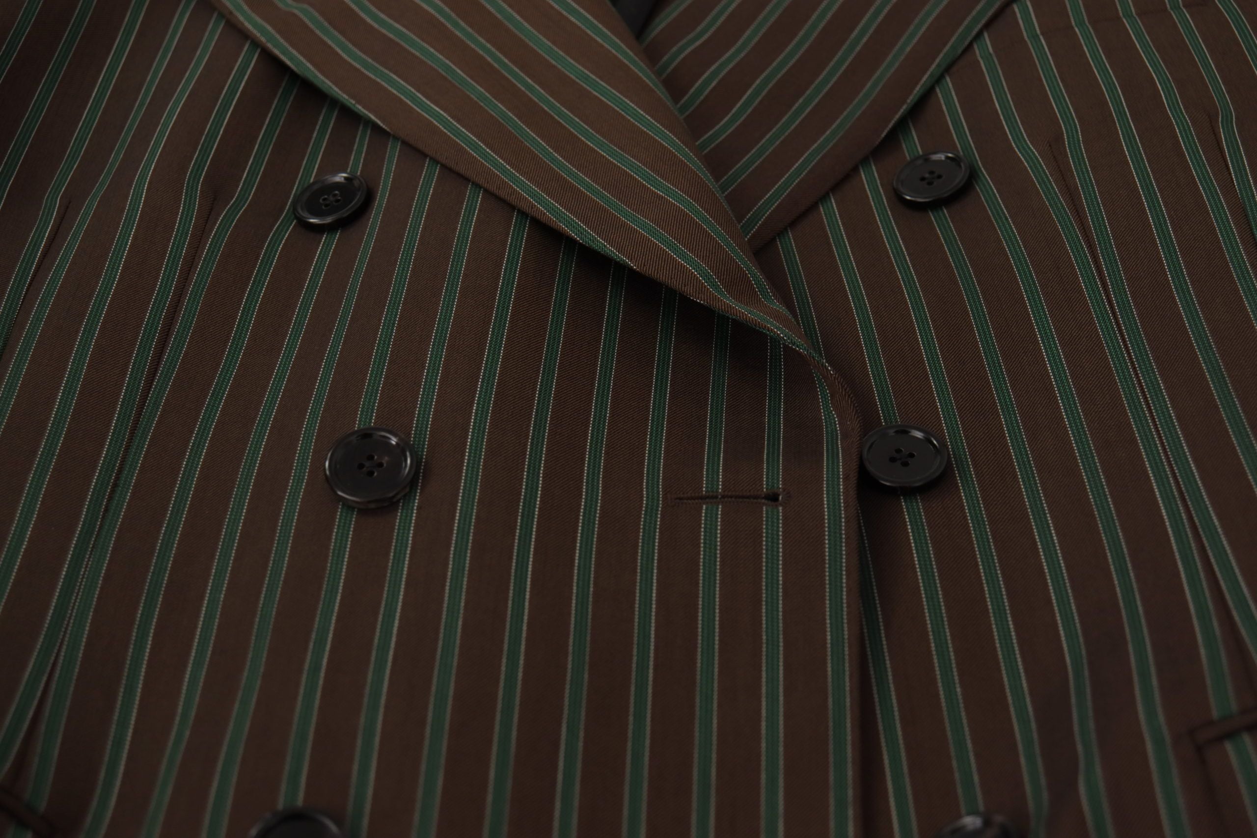 Dolce & Gabbana Multicolored Striped Double-Breasted Blazer