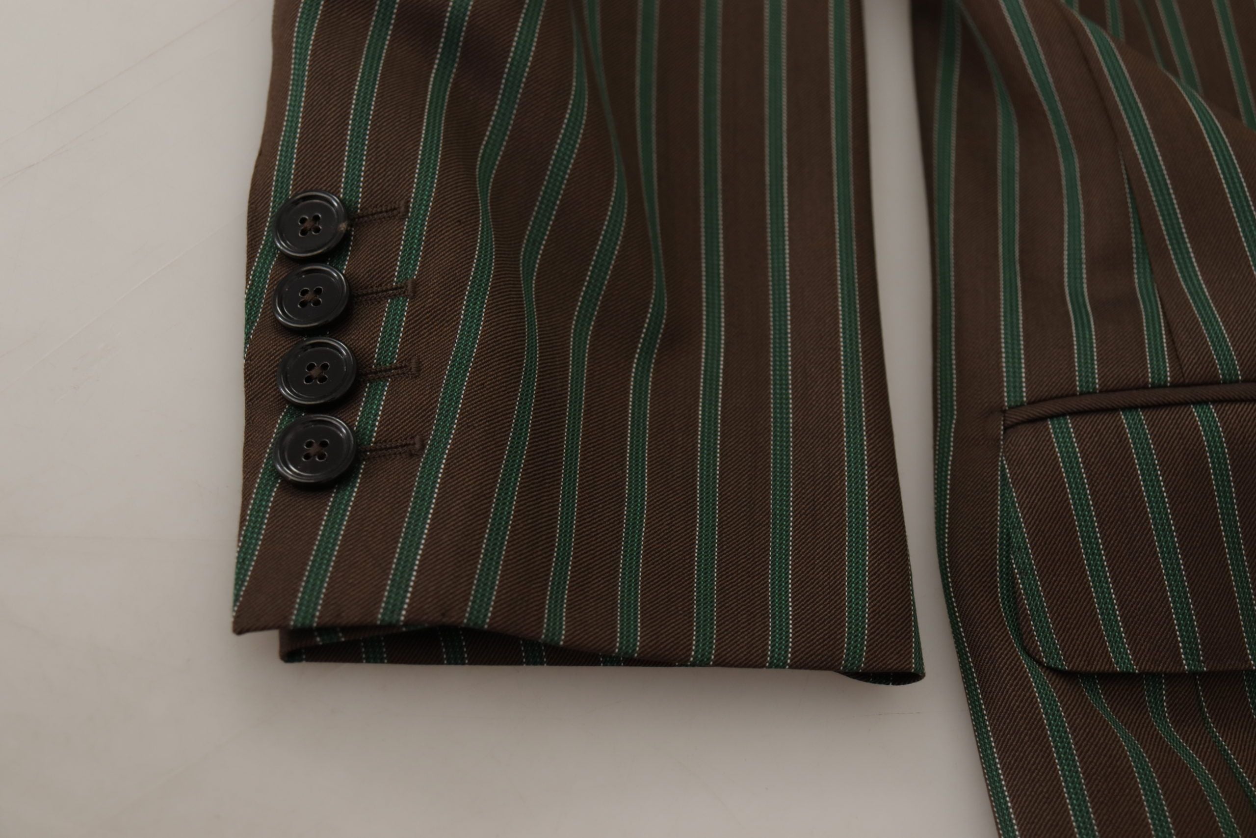 Dolce & Gabbana Multicolored Striped Double-Breasted Blazer