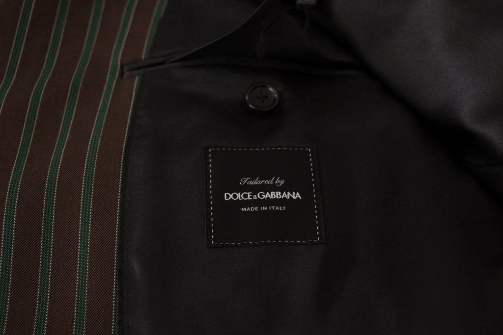 Dolce & Gabbana Multicolored Striped Double-Breasted Blazer