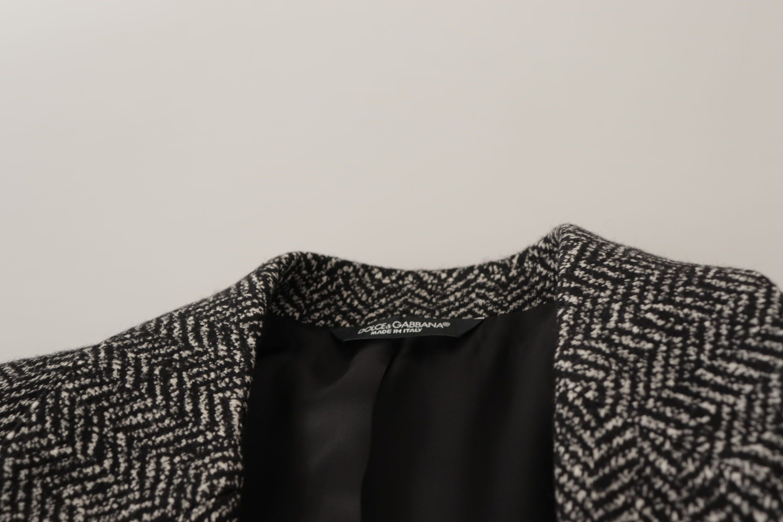 Dolce & Gabbana Grey Single-Breasted Cotton Fantasy Blazer