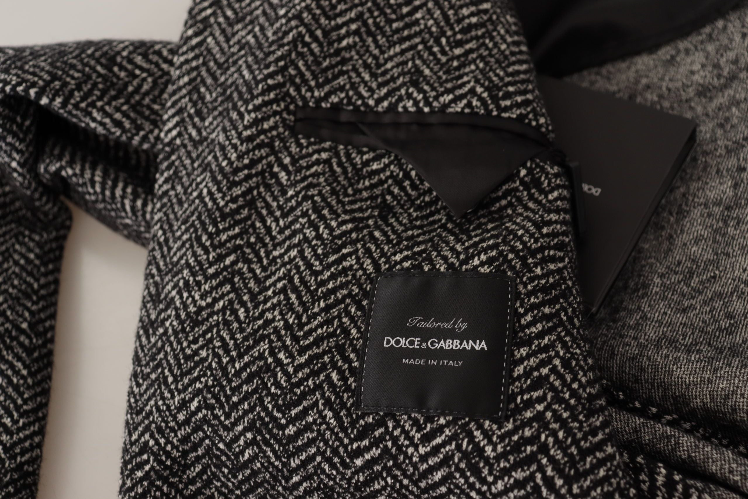 Dolce & Gabbana Grey Single-Breasted Cotton Fantasy Blazer