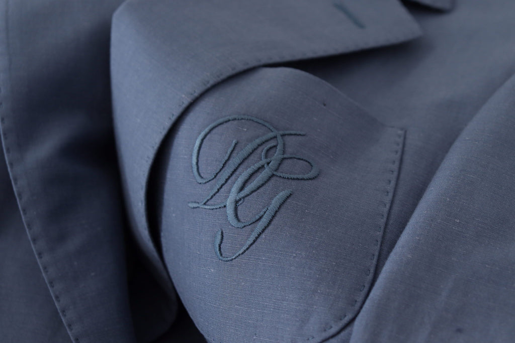 Dolce & Gabbana Blue Single-Breasted Logo Blazer Jacket
