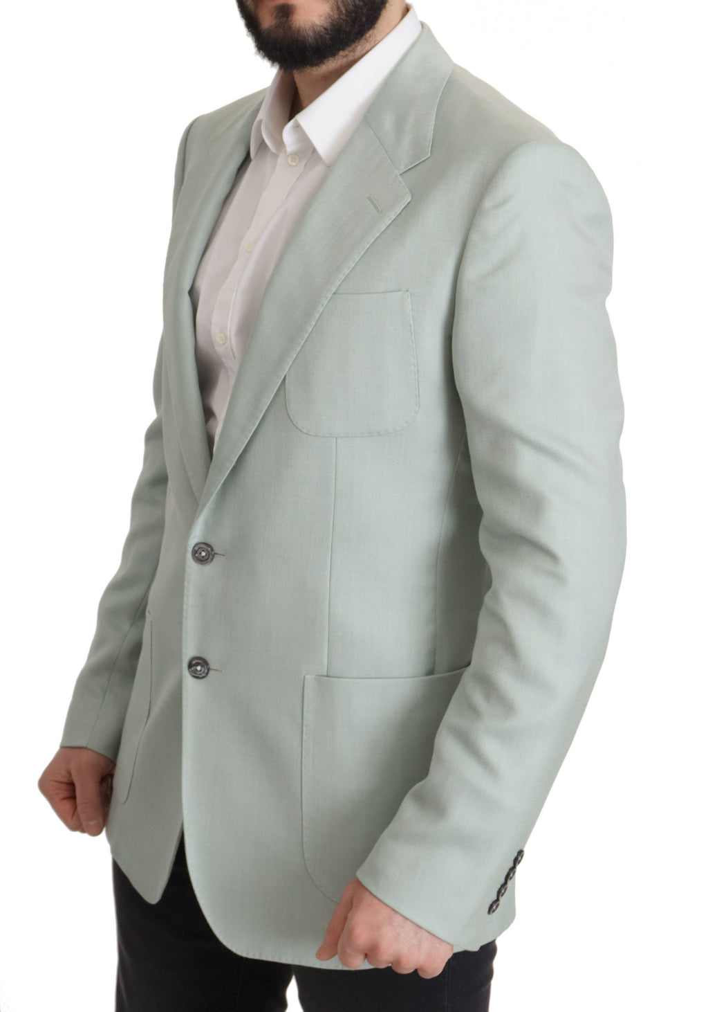 Dolce & Gabbana Green Cashmere Jacket Blazer