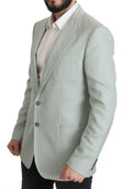 Dolce & Gabbana Green Cashmere Jacket Blazer