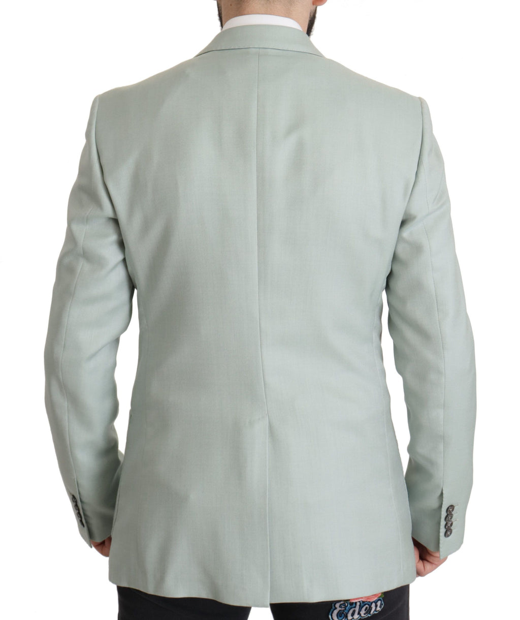 Dolce & Gabbana Green Cashmere Jacket Blazer
