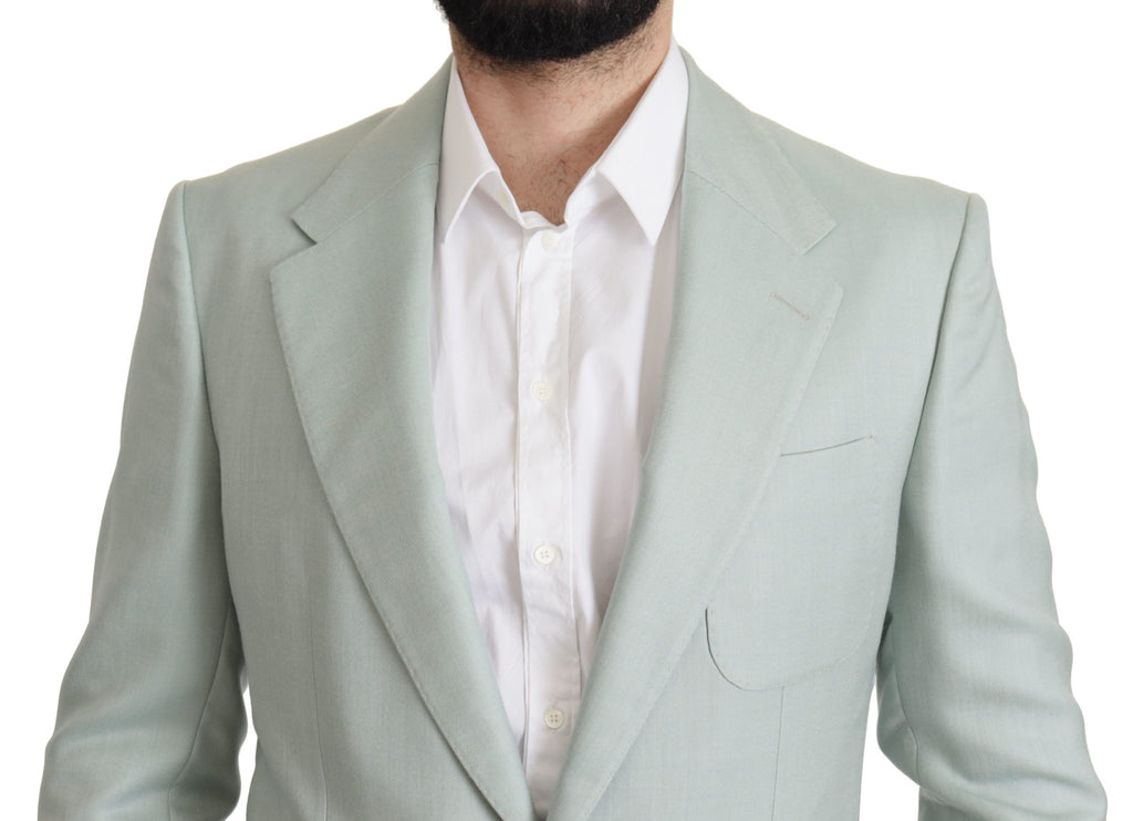Dolce & Gabbana Green Cashmere Jacket Blazer