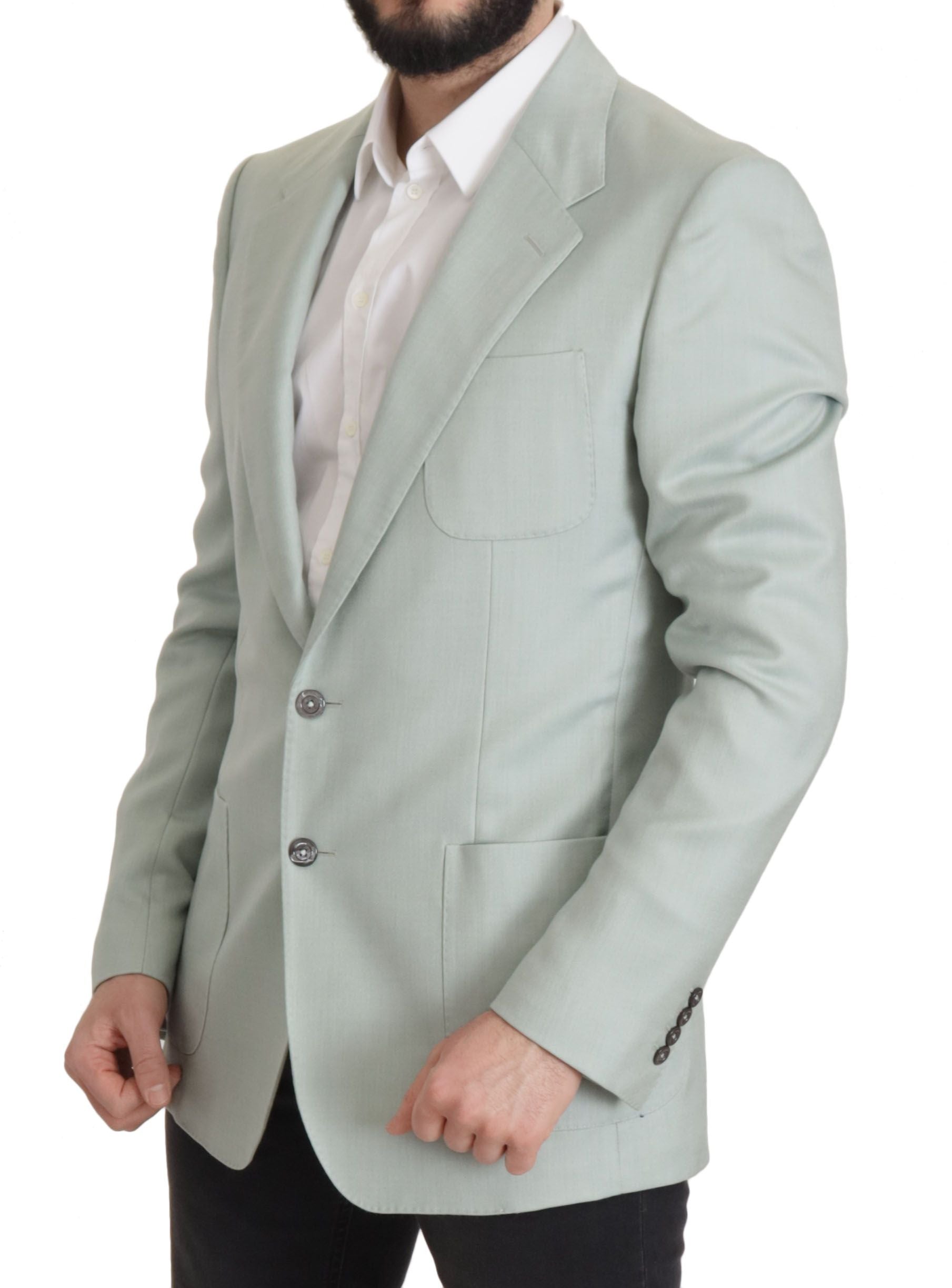 Dolce & Gabbana Green Cashmere Jacket Blazer
