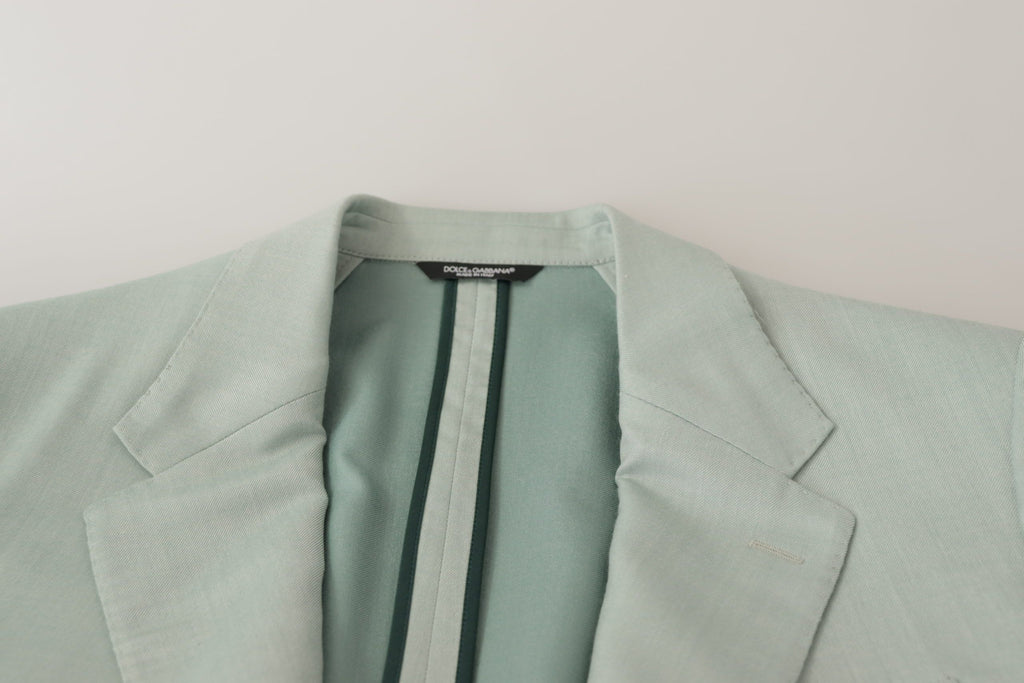 Dolce & Gabbana Green Cashmere Jacket Blazer