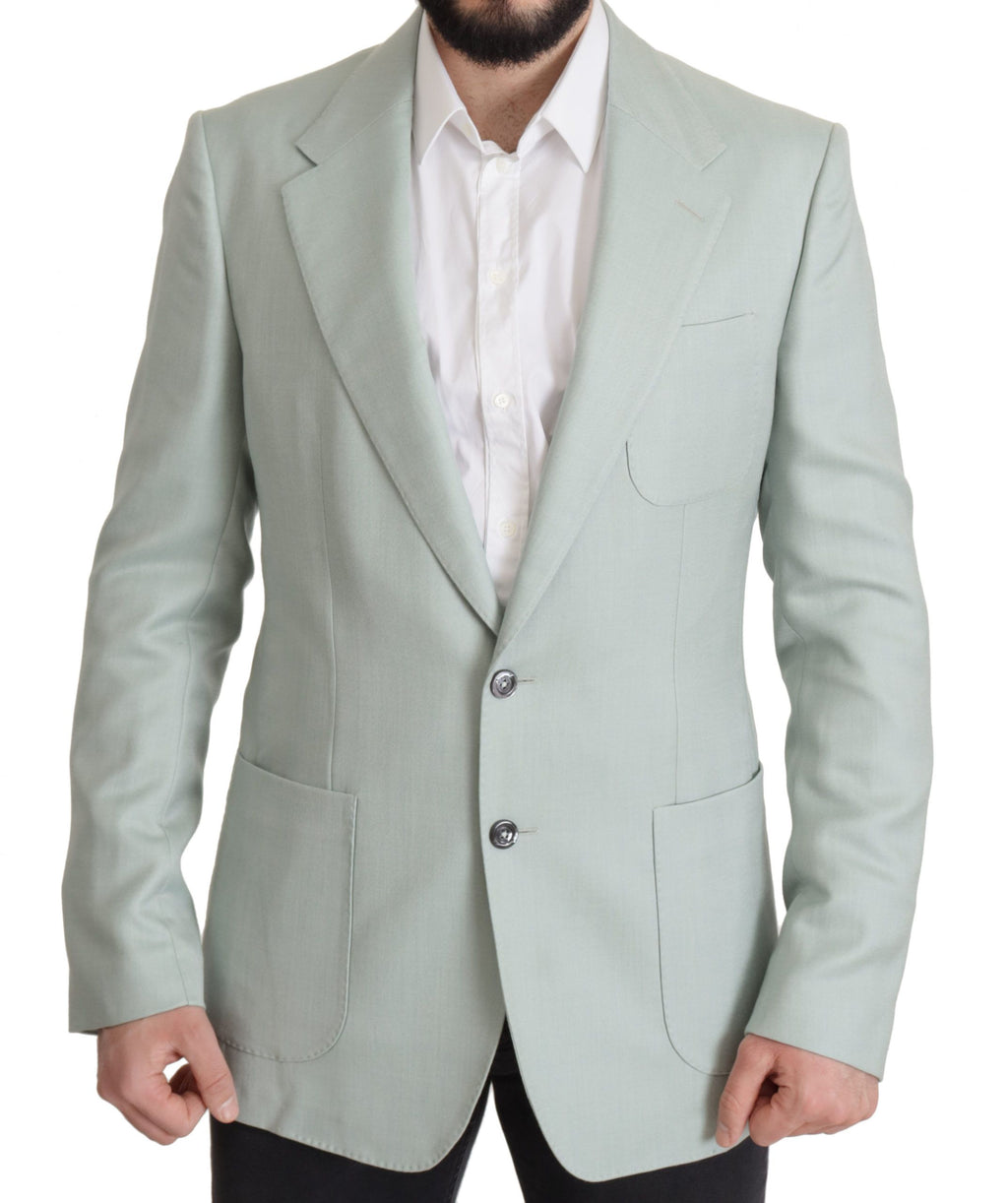 Dolce & Gabbana Green Cashmere Jacket Blazer