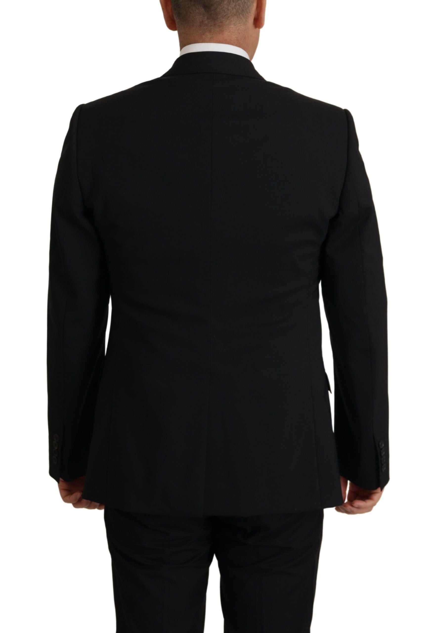 Dolce & Gabbana Schwarze Jacke Weste 2 Stück MARTINI Blazer