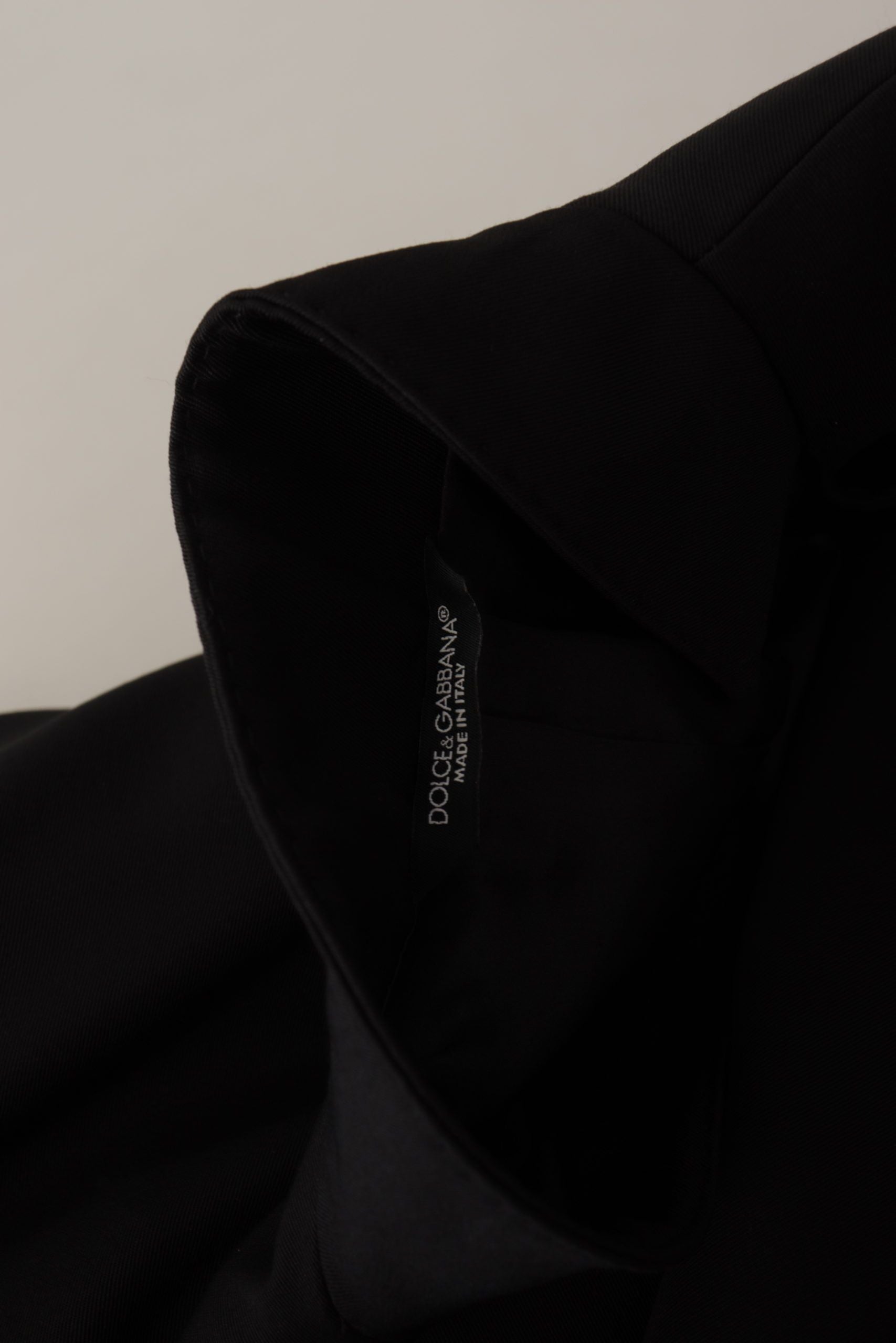 Dolce & Gabbana Schwarzer Woll-Sakko mit Einreiher