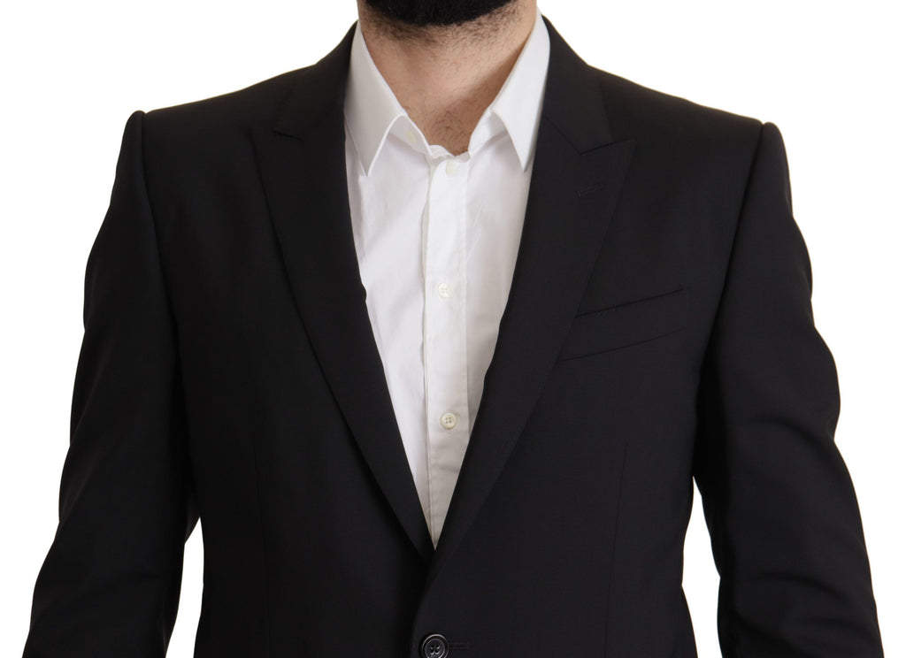 Dolce & Gabbana Schwarze einreihige Jacke MARTINI Blazer