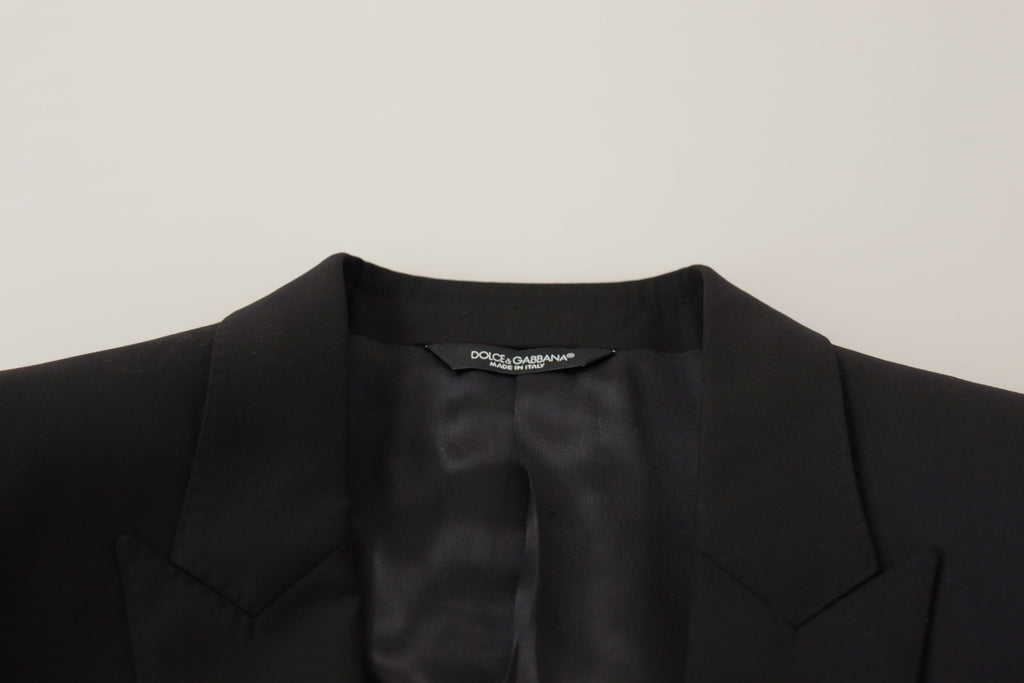 Dolce & Gabbana Black Single-Breasted MARTINI Blazer