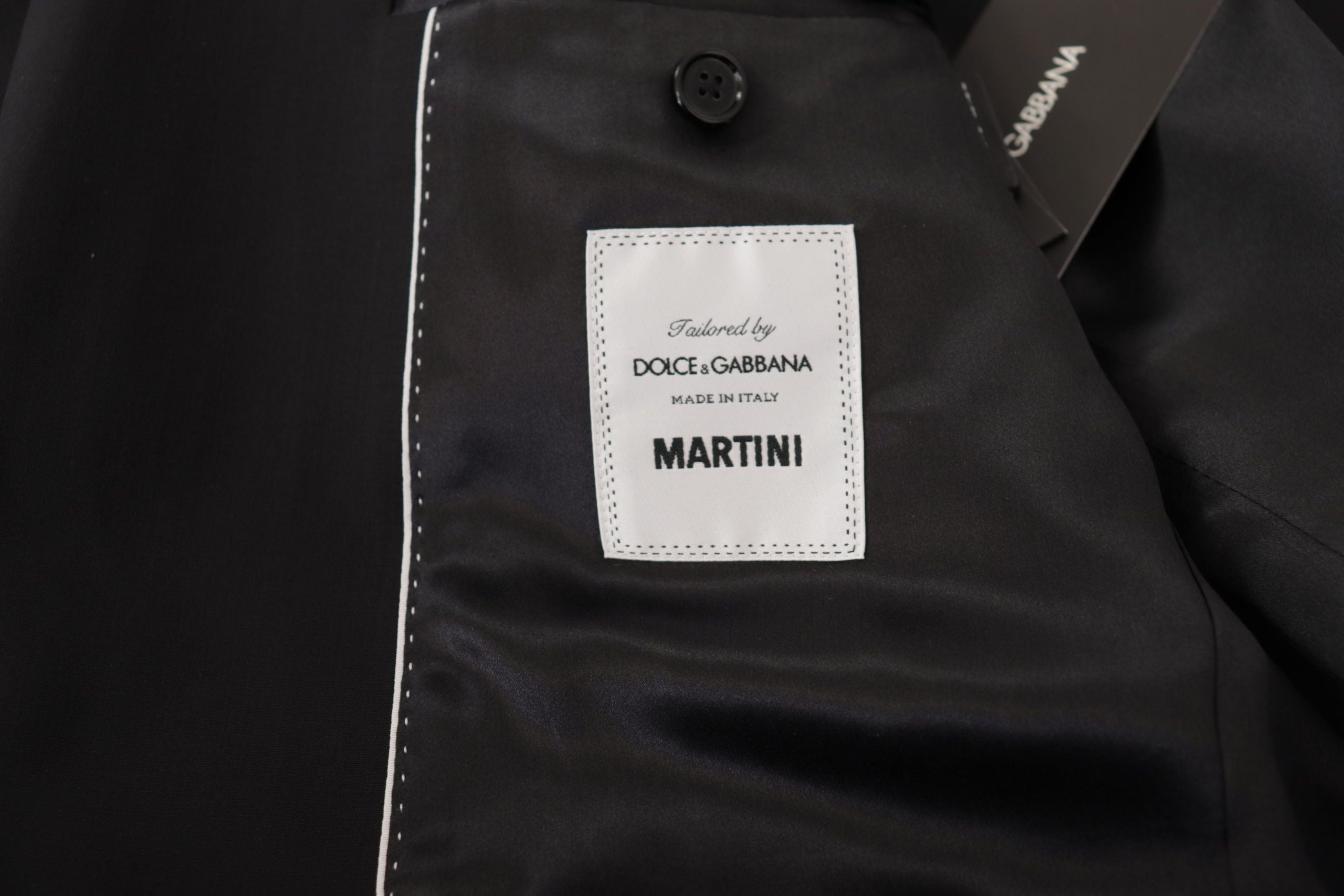 Dolce & Gabbana Schwarze einreihige Jacke MARTINI Blazer