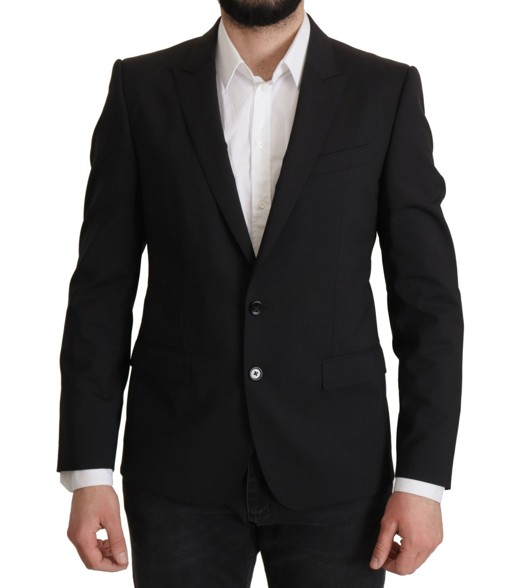 Dolce & Gabbana Black Single-Breasted MARTINI Blazer