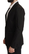 Dolce & Gabbana Black Single-Breasted Cotton Blazer Jacket