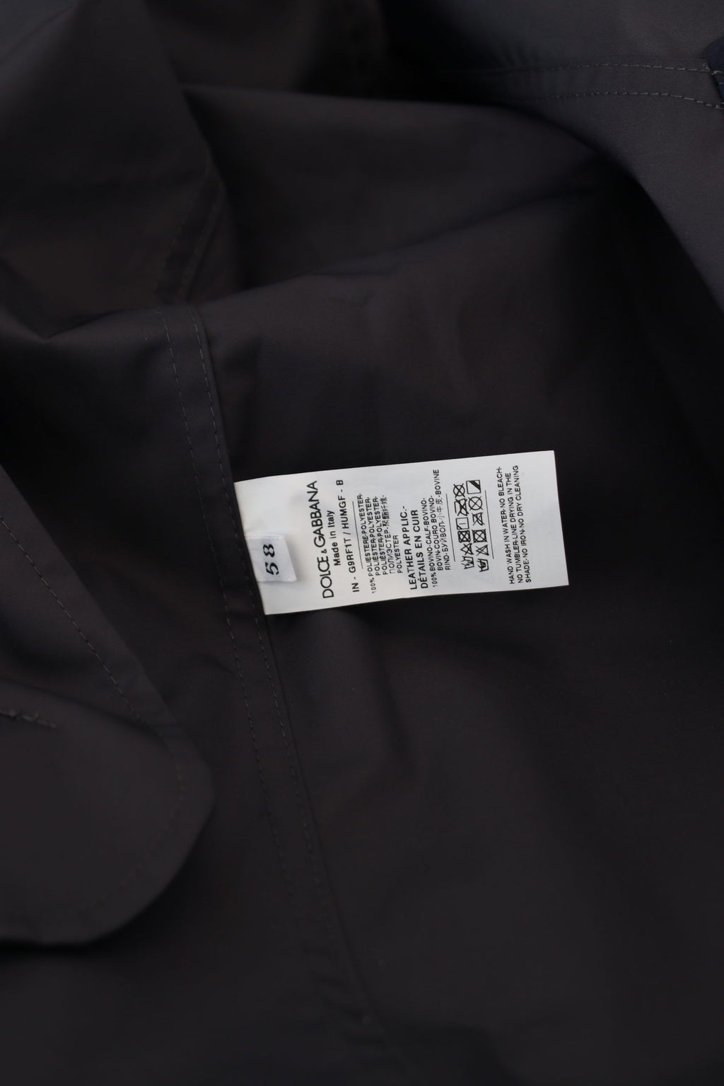 Dolce & Gabbana Blauer doppelreihiger Mantel mit Kapuze Jacke