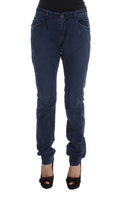 Costume National Blue Cotton-Blend Denim Jeans