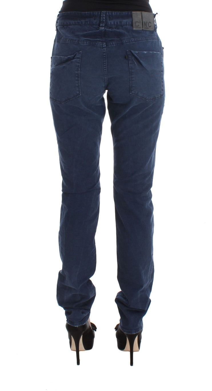 Costume National Blue Cotton-Blend Denim Jeans