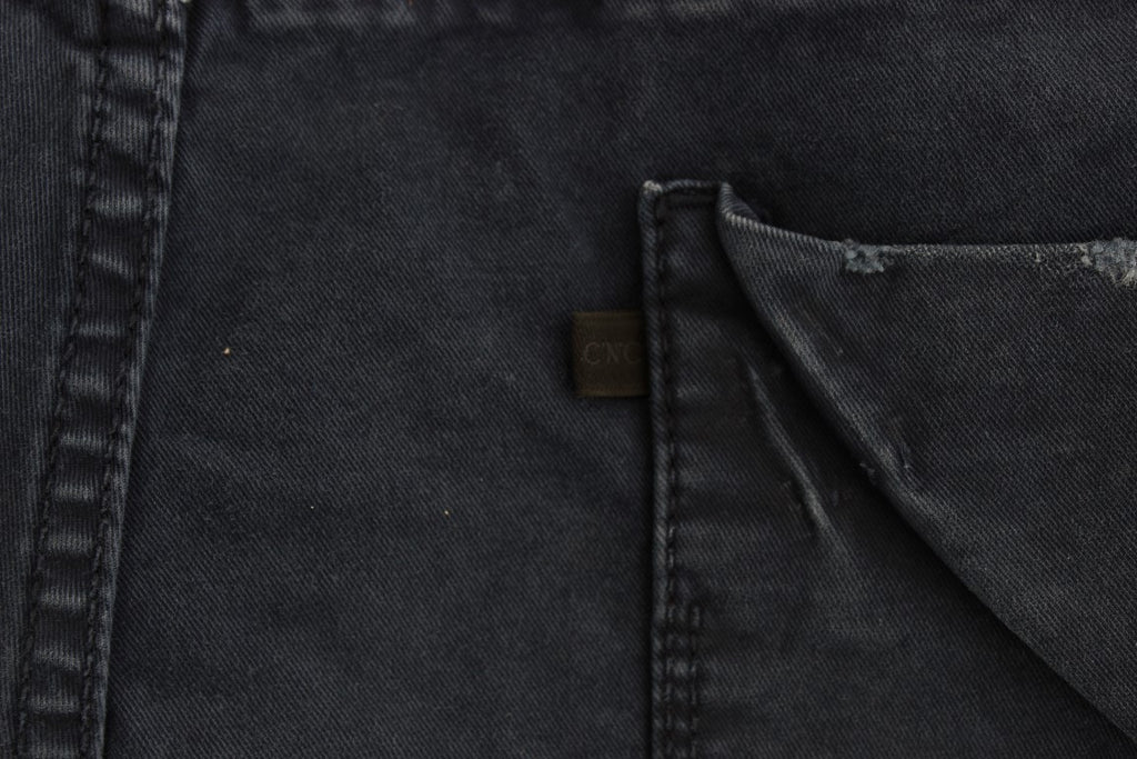 Costume National Blue Cotton-Blend Denim Jeans