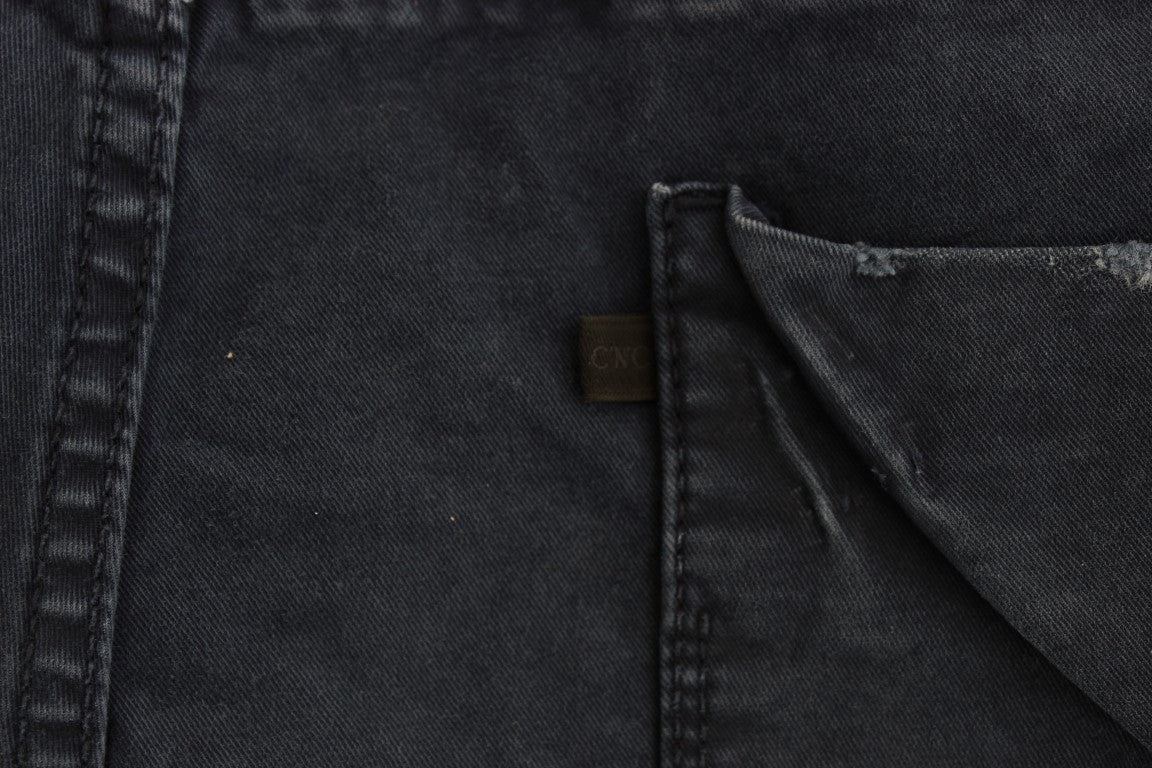 Costume National Blue Cotton-Blend Denim Jeans