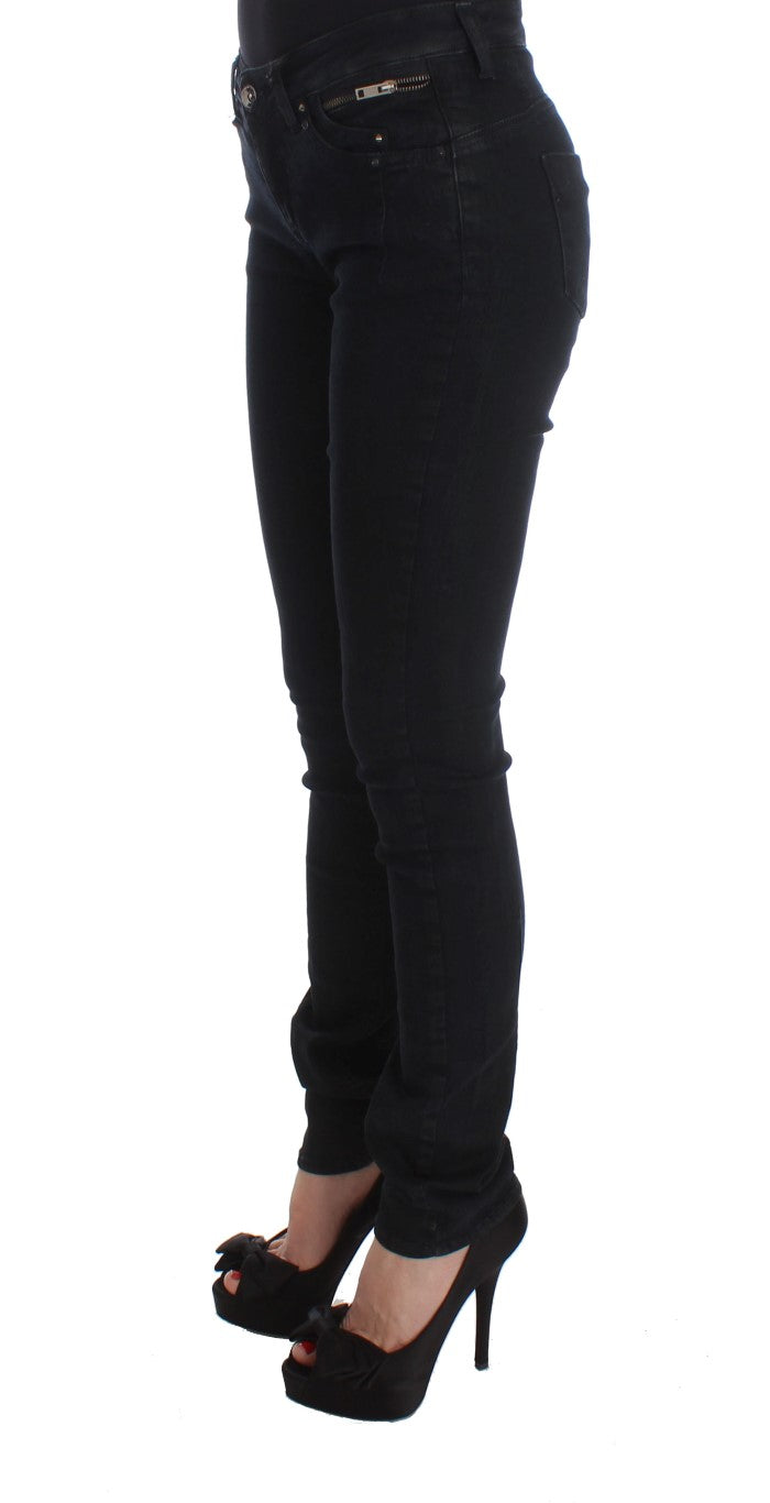 Costume National Black Slim Fit Cotton Denim Jeans