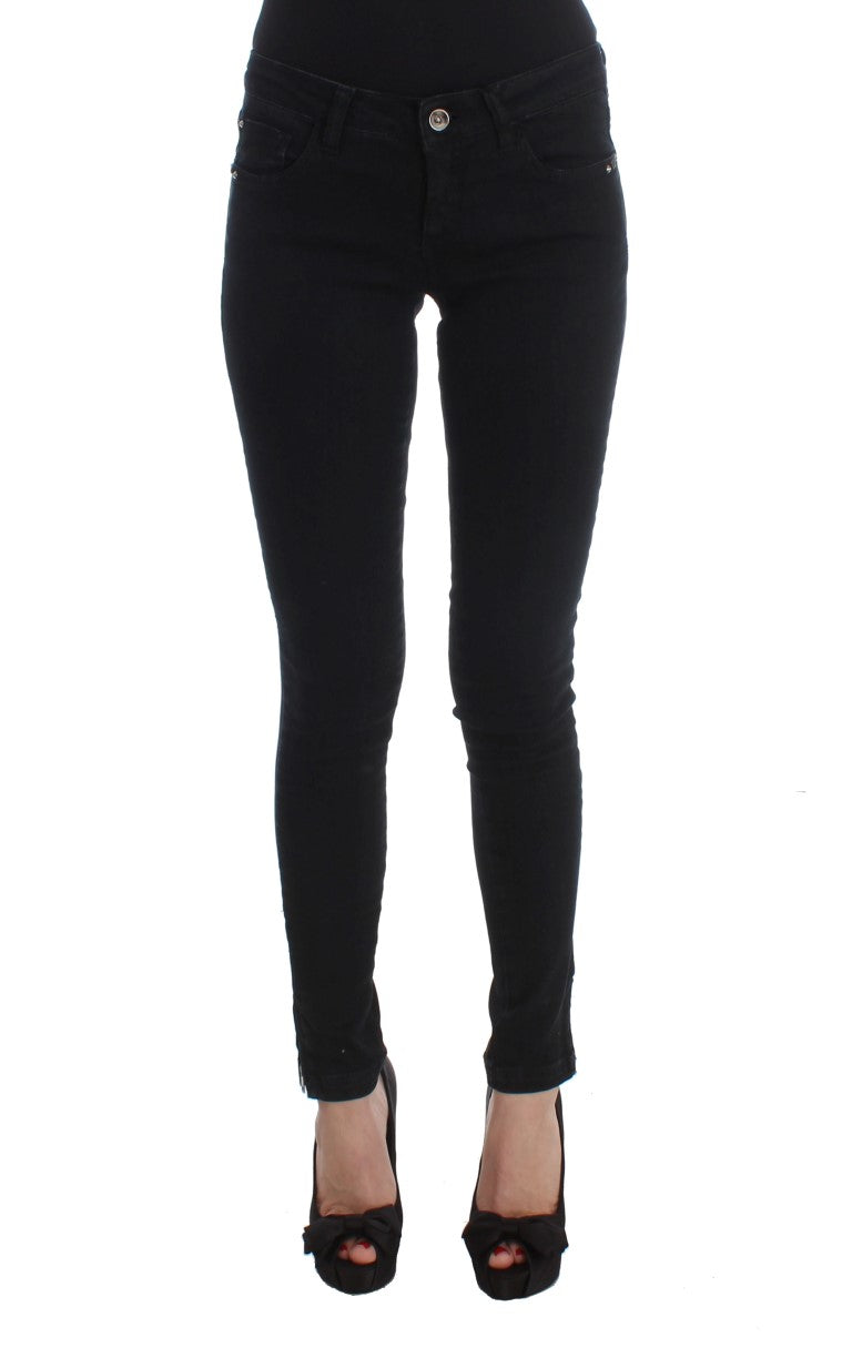 Costume National Black Slim Fit Cotton Denim Jeans